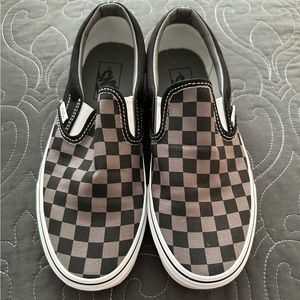Vans checkered slip on
